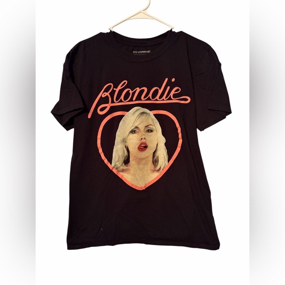 Blondie Womens Heart Face Cotton Boyfriend T-Shirt Size Small - Picture 3 of 5